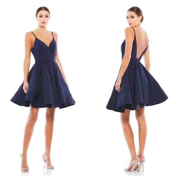IEENA FOR MAC DUGGAL Low Back A-Line Party Dress - Picture 1 of 7